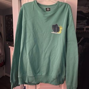 Green Stussy Crewneck